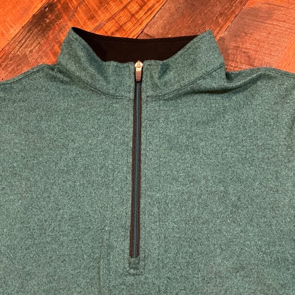 Straight Down Men’s Teal Quarter Zip Pullover Sweatshirt XL Golf Activewear - Picture 4 of 11